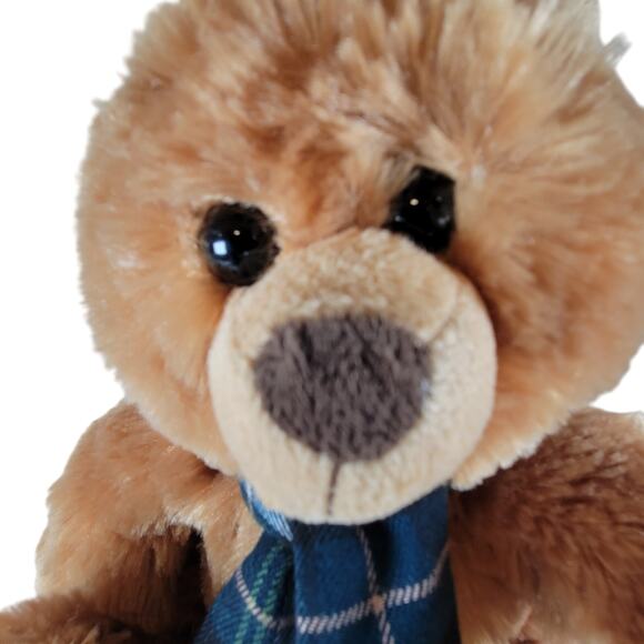 Bon Ton Teddy Bear Plush Stuffed Animal 12" Brown Scarf 2014 Plushie Stuffie - Picture 3 of 12